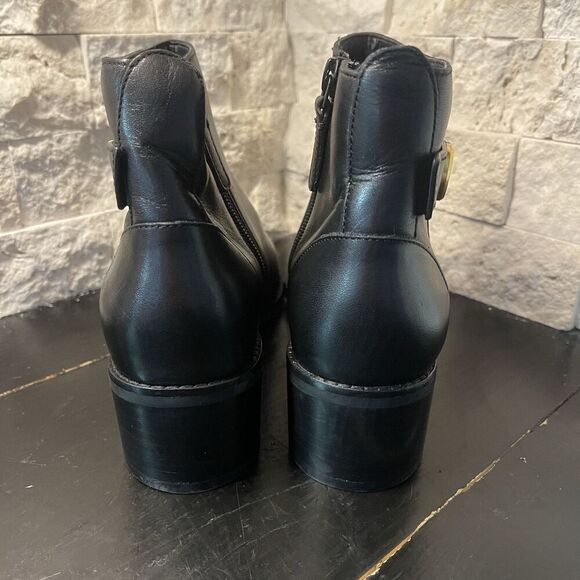 Cole Haan Holis Block Heel Leather Booties Size 6B Retail $140 - Picture 7 of 11